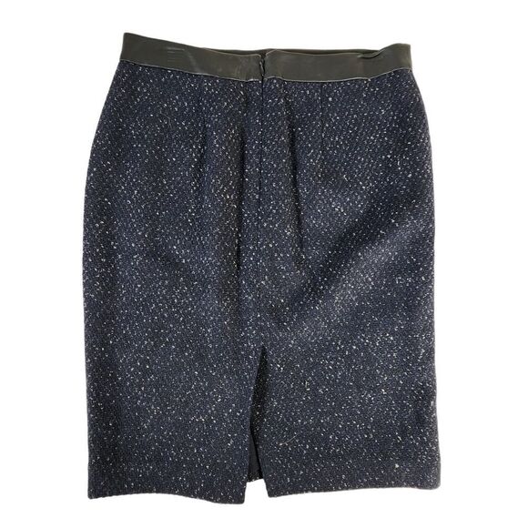 Ann Taylor Blue Tweed A Line skirt - Picture 8 of 9